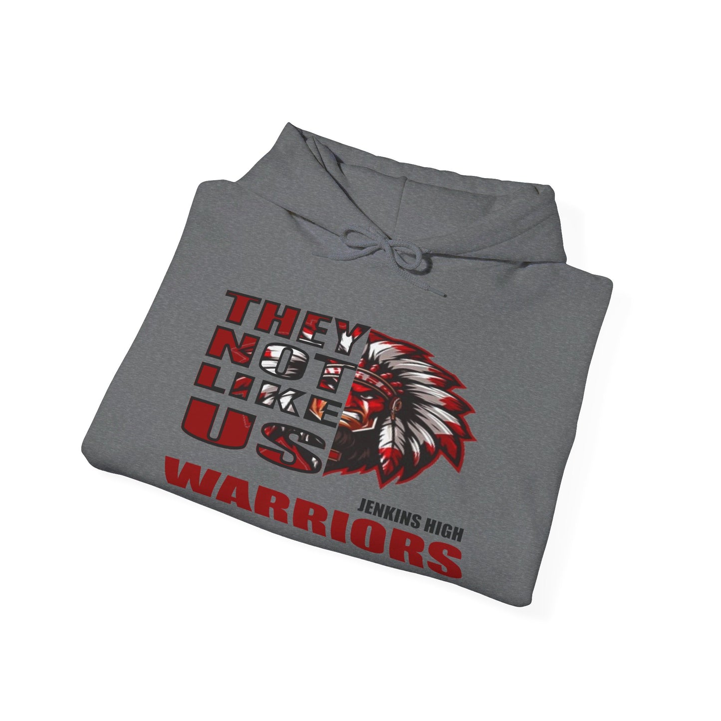 Unisex Heavy Blend™ Hooded Sweatshirt "They Not Like Us" Jenkins Warriors-Adult