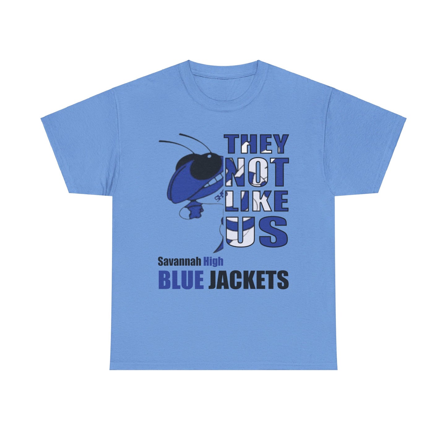 Unisex Heavy Cotton Tee "They Not Like Us" Savannah High Blue Jackets