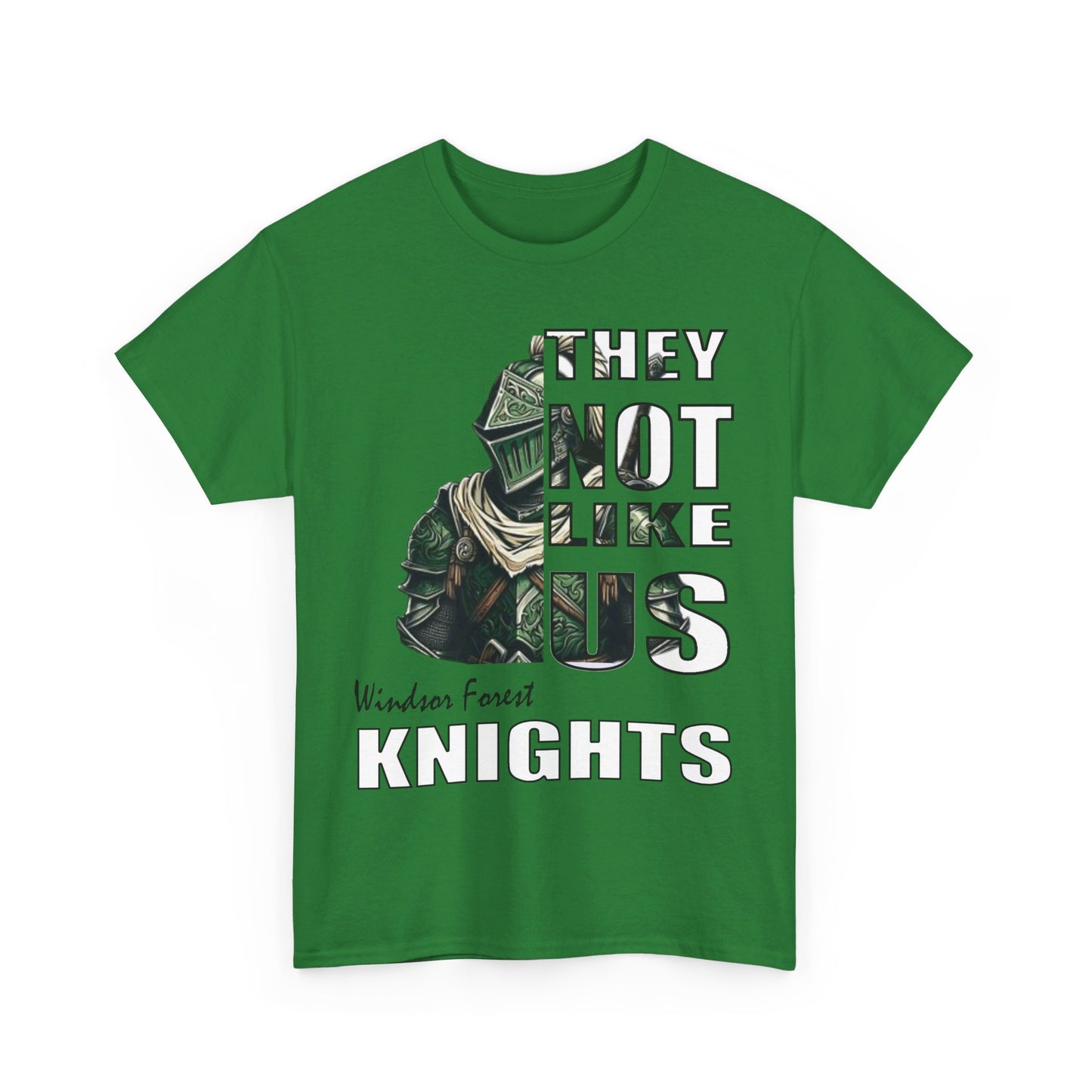 Unisex Heavy Cotton Tee "They Not Like Us" Windsor Forest Knights-Adult