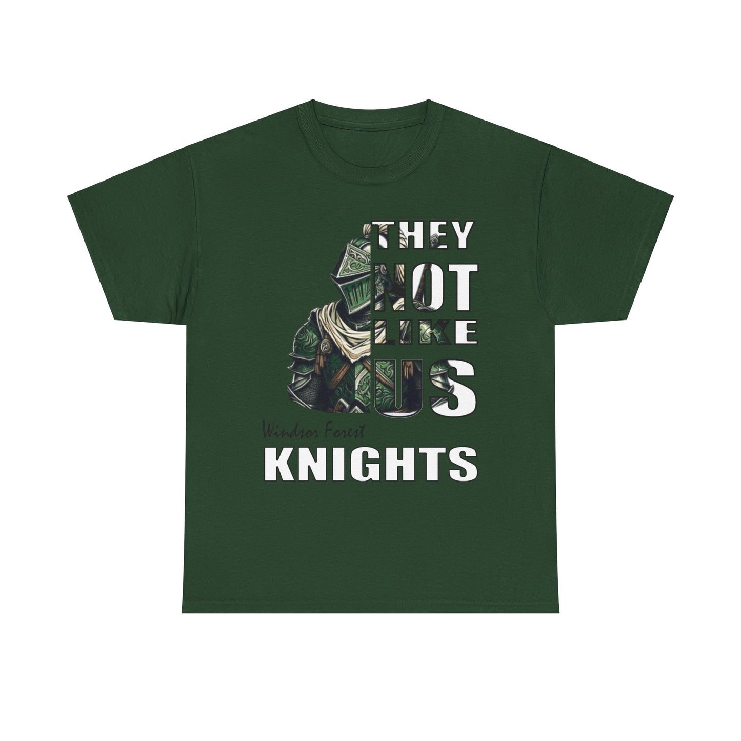 Unisex Heavy Cotton Tee "They Not Like Us" Windsor Forest Knights-Adult