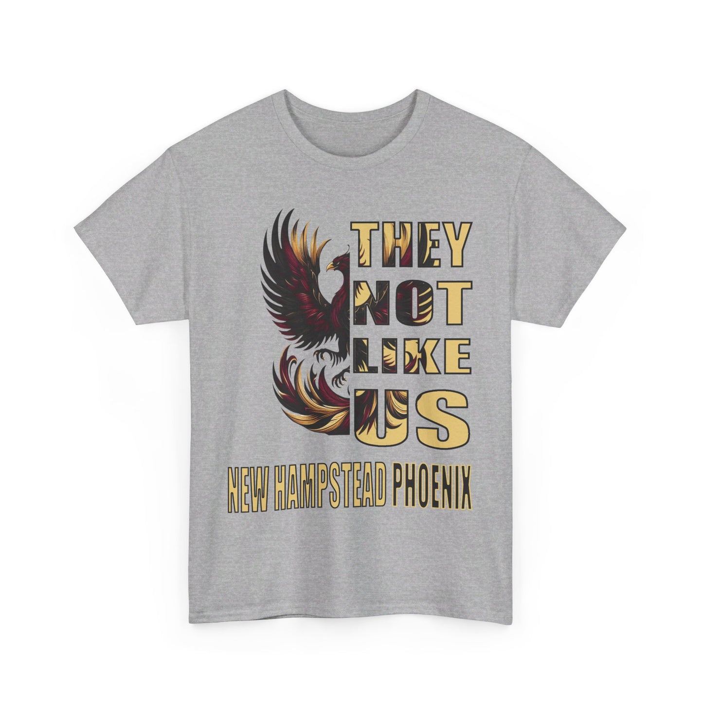 Unisex Heavy Cotton Tee "They Not Like Us" New Hampstead Phoenix-Adult