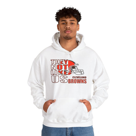 Unisex Heavy Blend™ Hooded Sweatshirt "They Not Like Us" Cleveland Browns-Adult