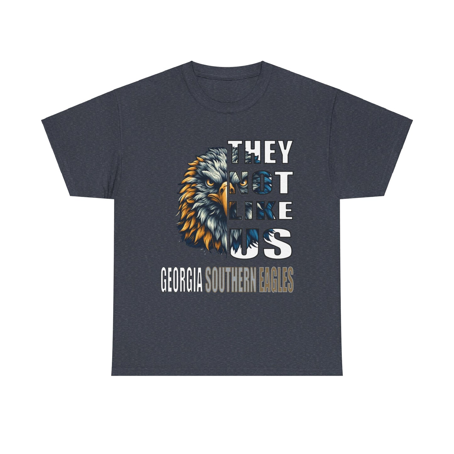 Unisex Heavy Cotton Tee "They Not Like Us" GA Southern Eagles-Adult