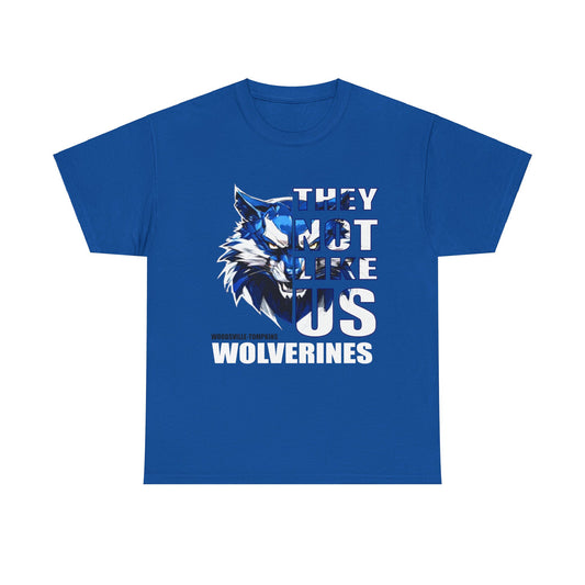 Unisex Heavy Cotton Tee-"They Not Like Us"-Woodsville Tompkins-Blue-Adult