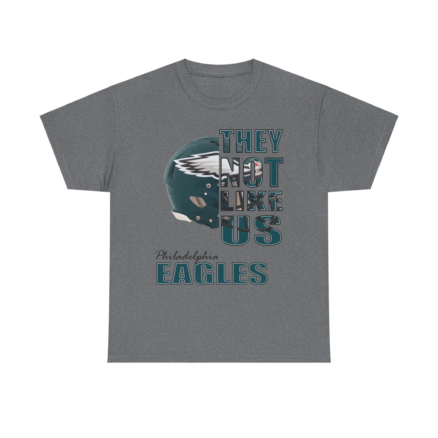 Unisex Heavy Cotton Tee "They Not Like Us" Philadelphia Helmet Tee-Adult