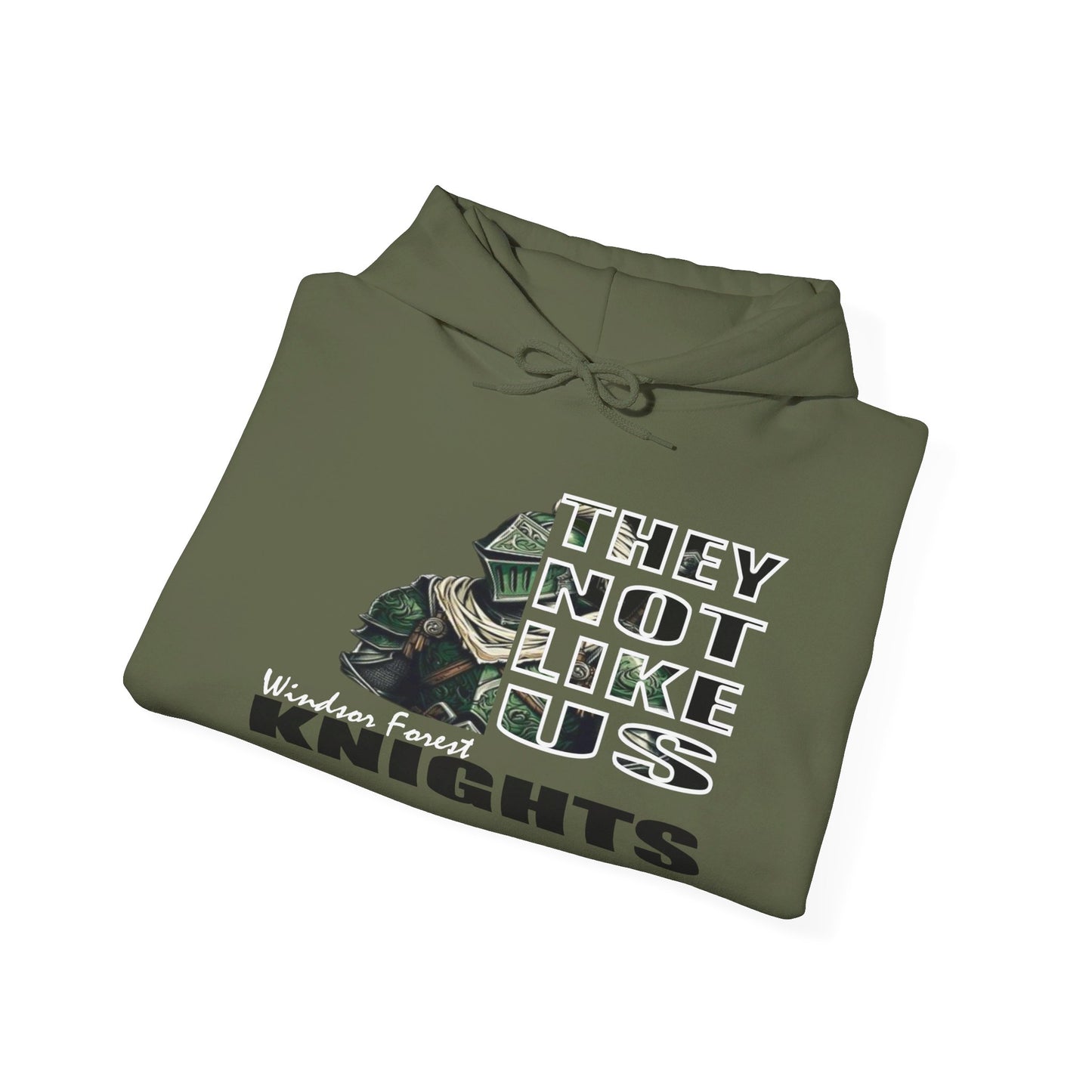 Unisex Heavy Blend™ Hooded Sweatshirt "They Not Like Us" Windsor Forest Knights-Adult