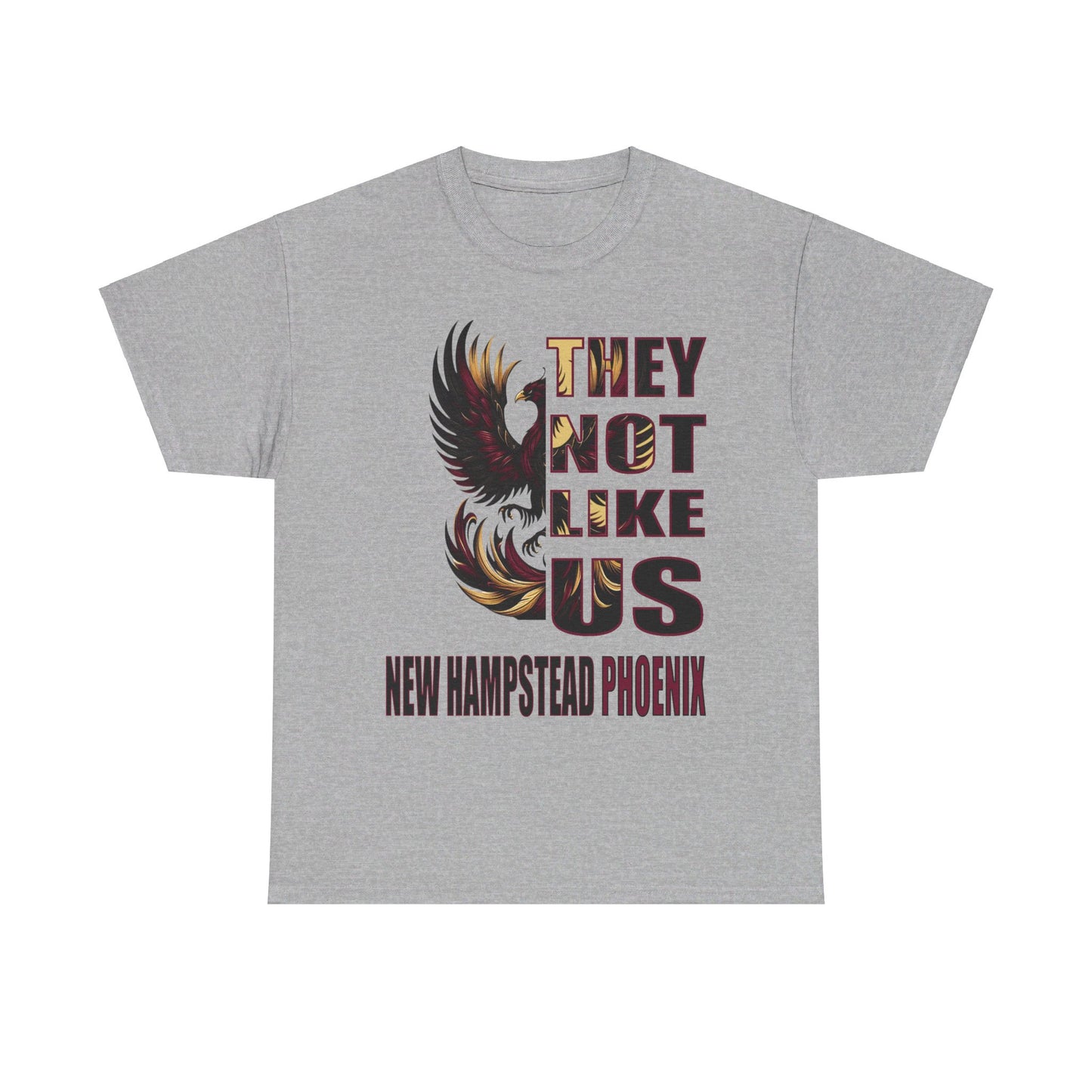 Unisex Heavy Cotton Tee "They Not Like Us" New Hampstead Phoenix-Adult