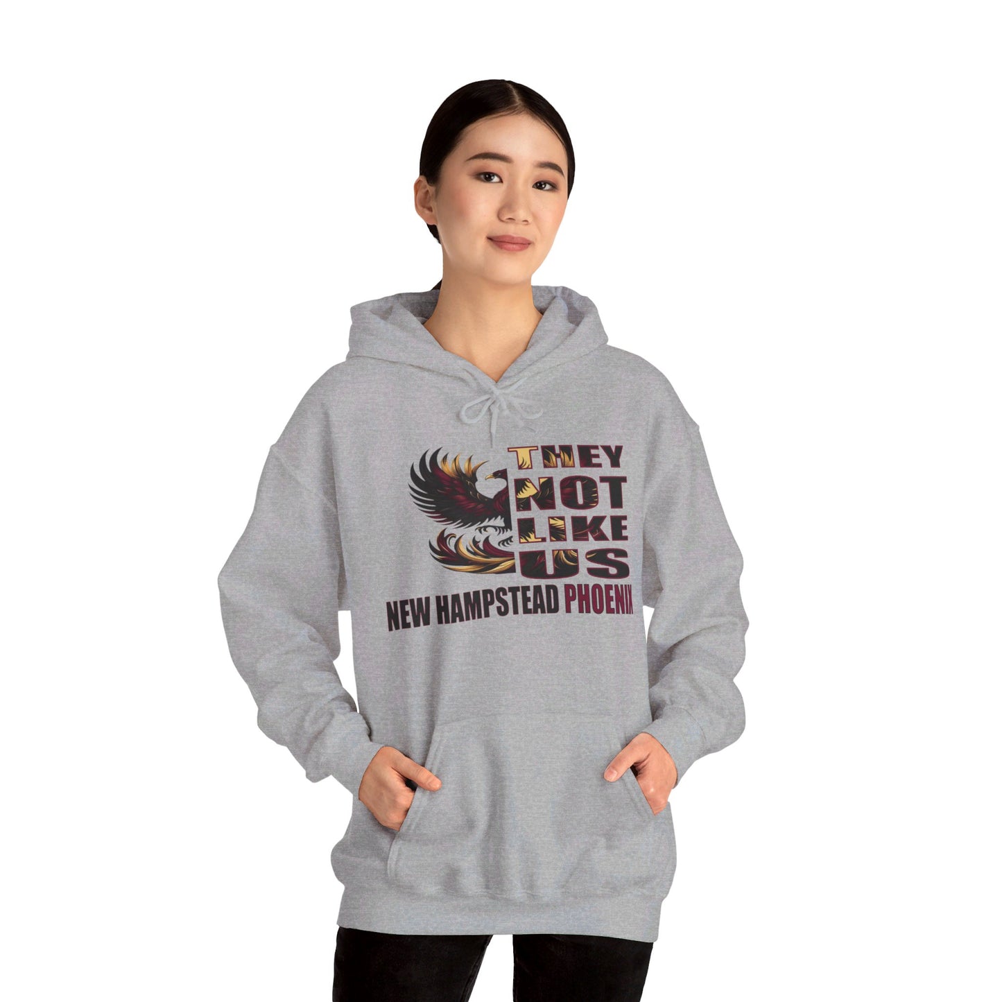 Unisex Heavy Blend™ Hooded Sweatshirt "They Not Like Us" New Hampstead Phoenix-Adult