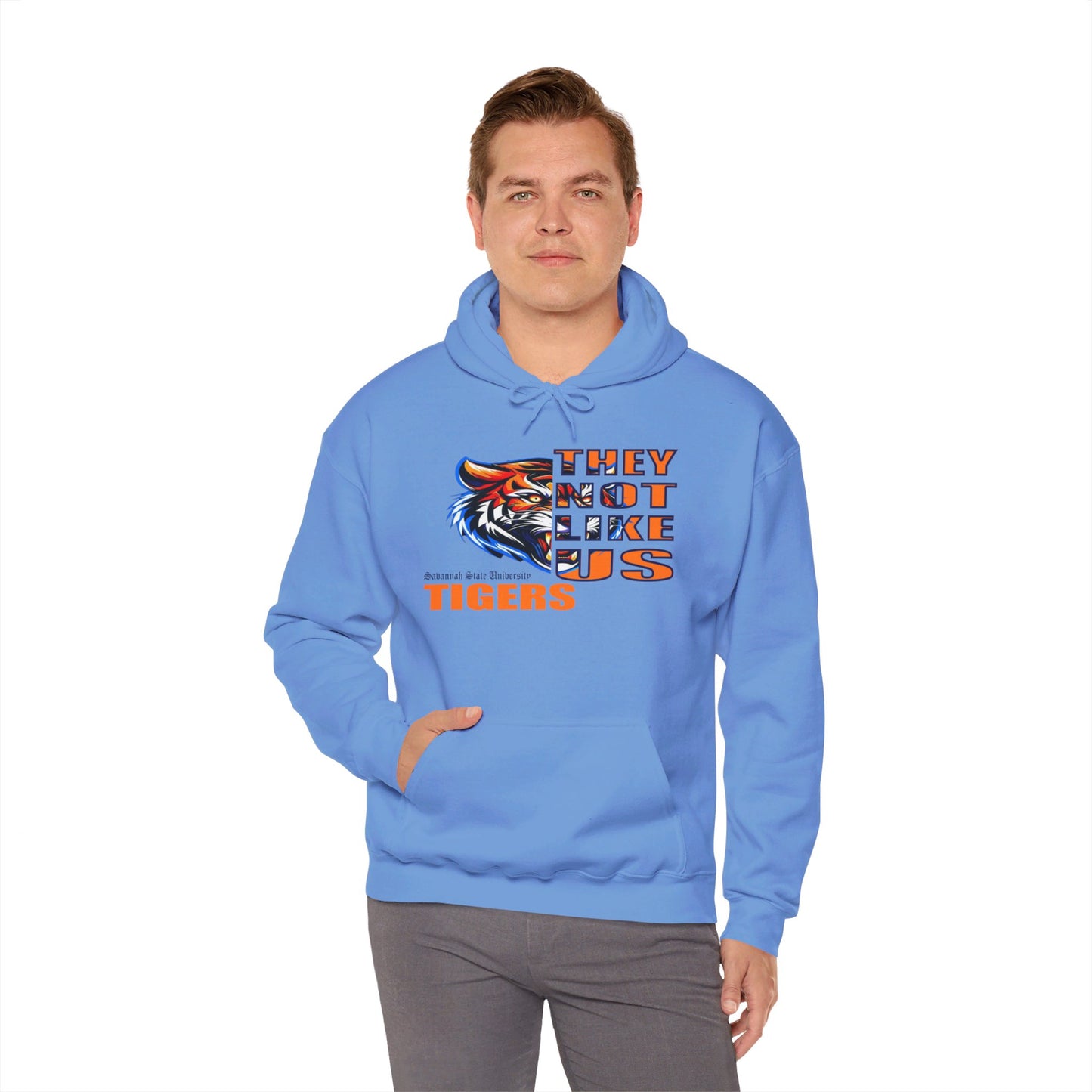 Unisex Heavy Blend™ Hooded Sweatshirt "They Not Like Us" SSU Tigers-Adult