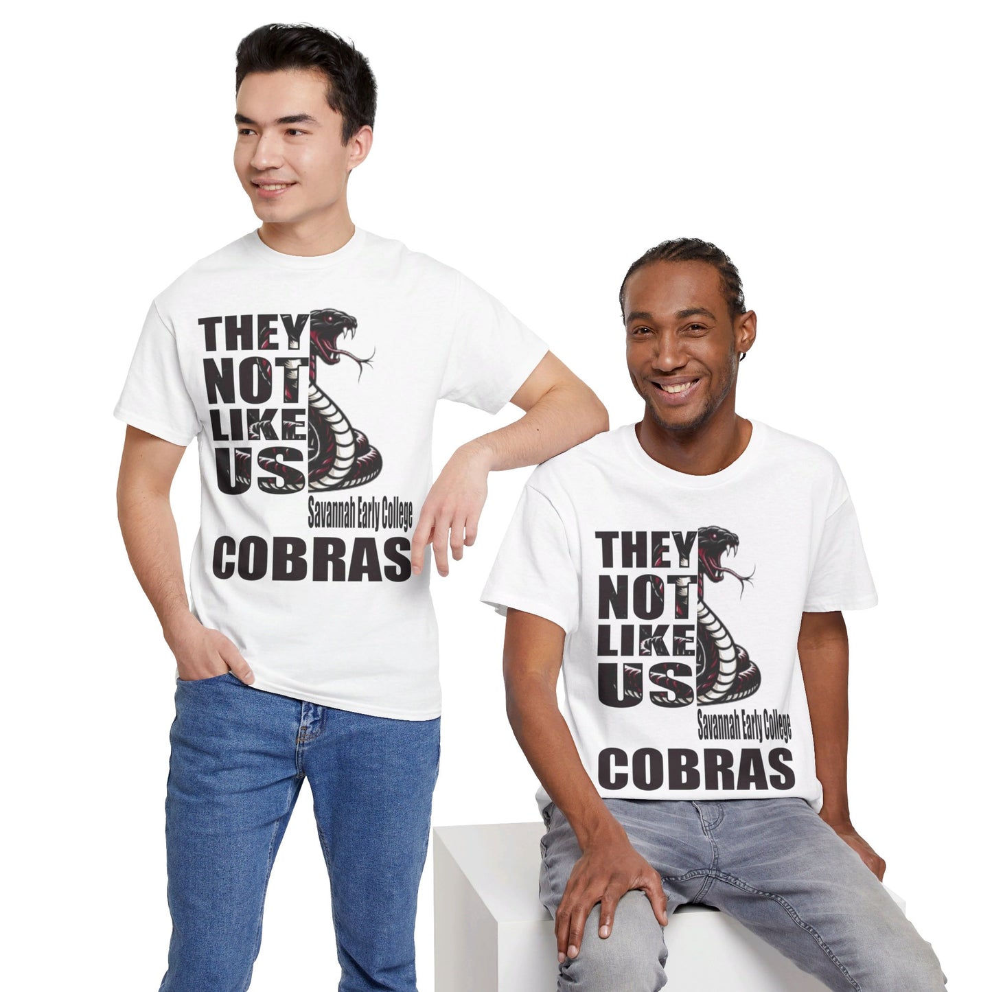 Unisex Heavy Cotton Tee "They Not Like Us" SEC Cobras-Adult