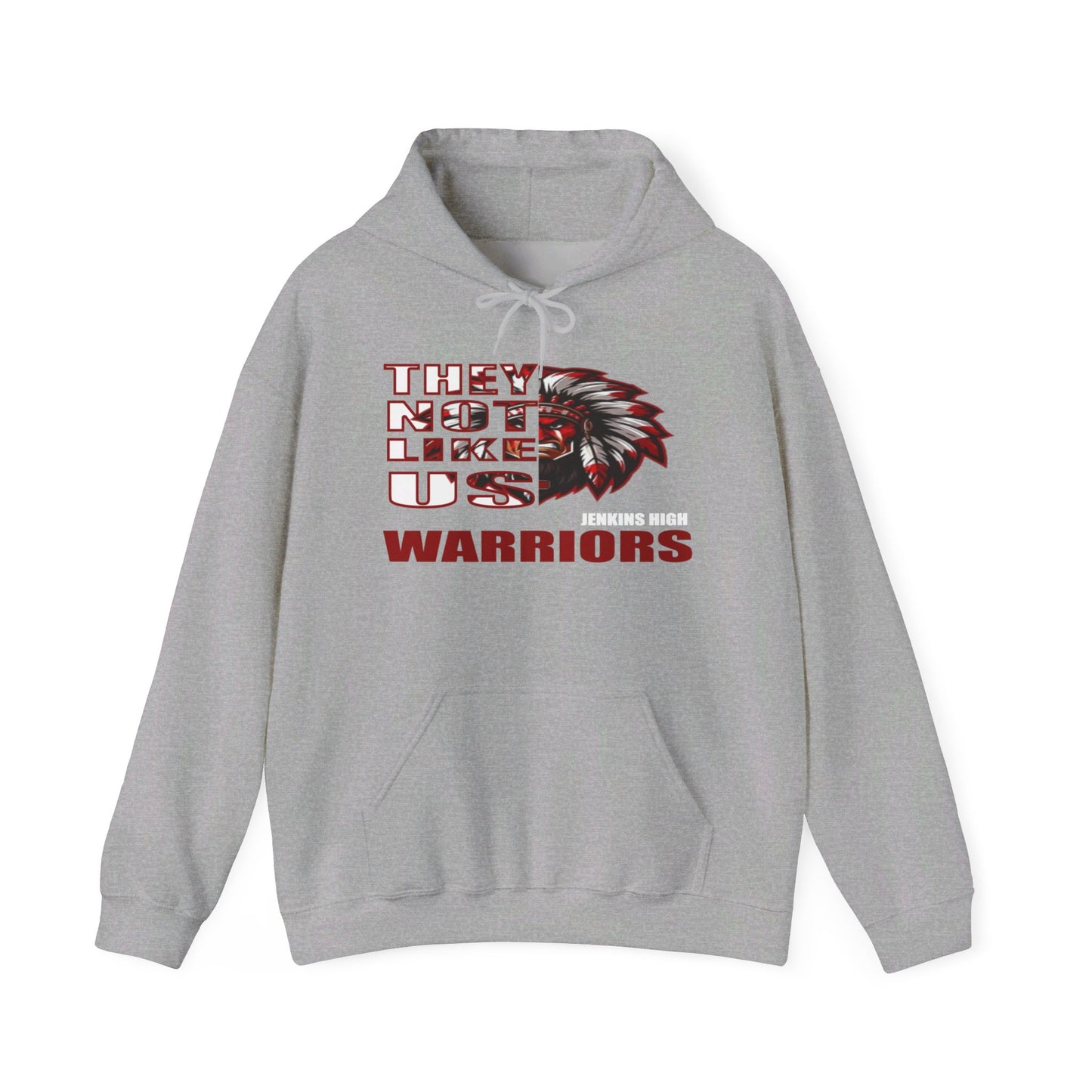 Unisex Heavy Blend™ Hooded Sweatshirt "They Not Like Us" Jenkins Warriors-Adult