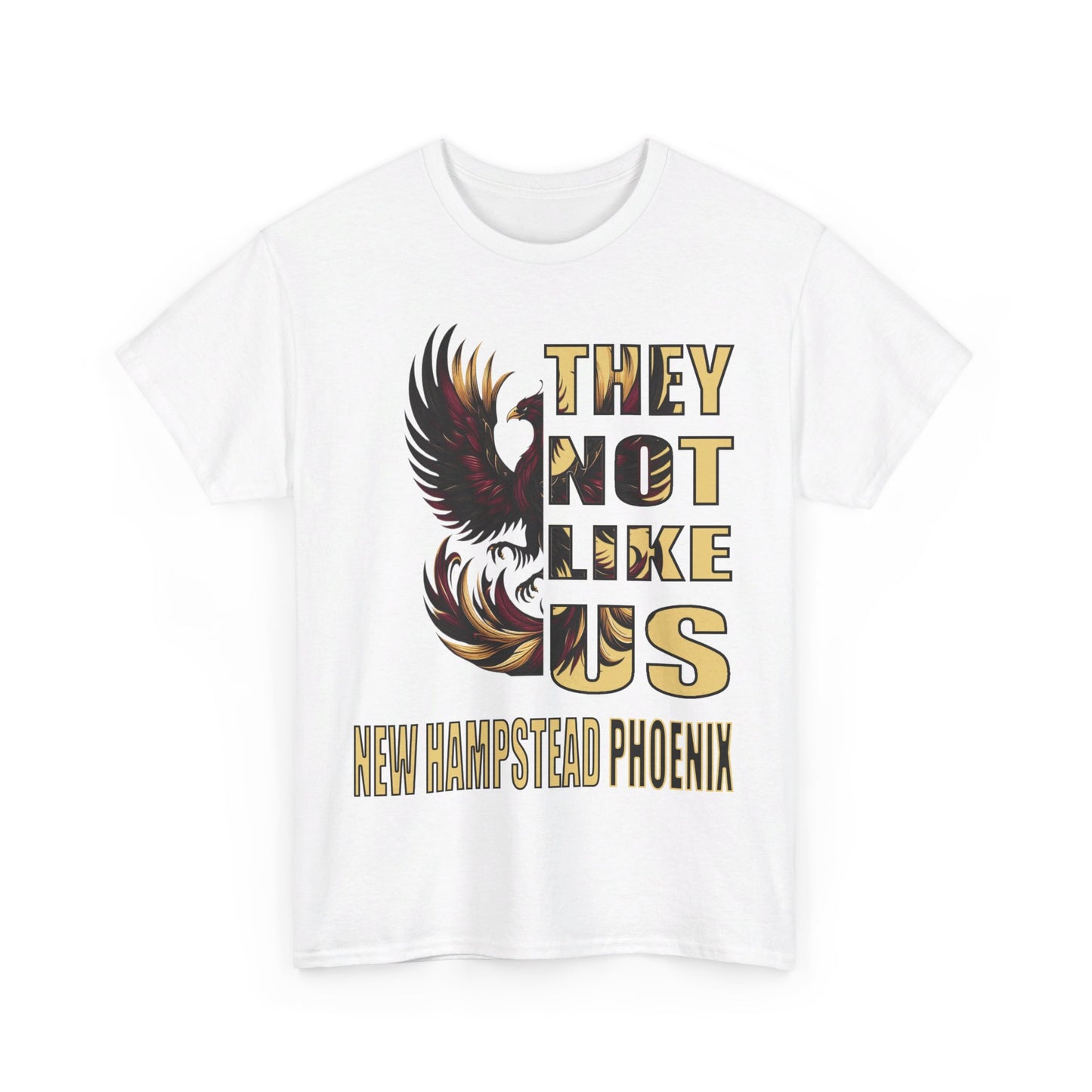 Unisex Heavy Cotton Tee "They Not Like Us" New Hampstead Phoenix-Adult