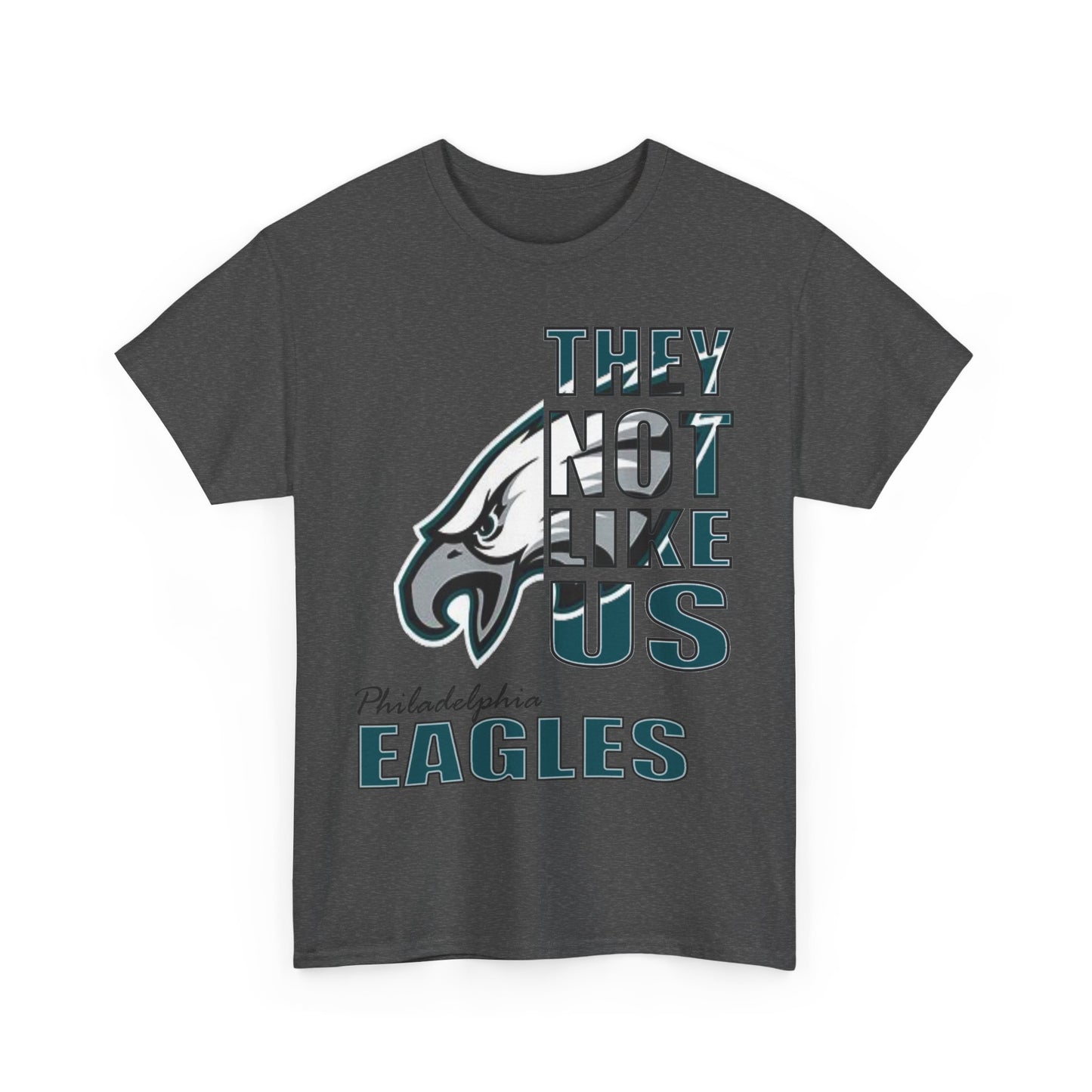 Unisex Heavy Cotton Tee "They Not Like Us" Philadelphia Eagles-Adult