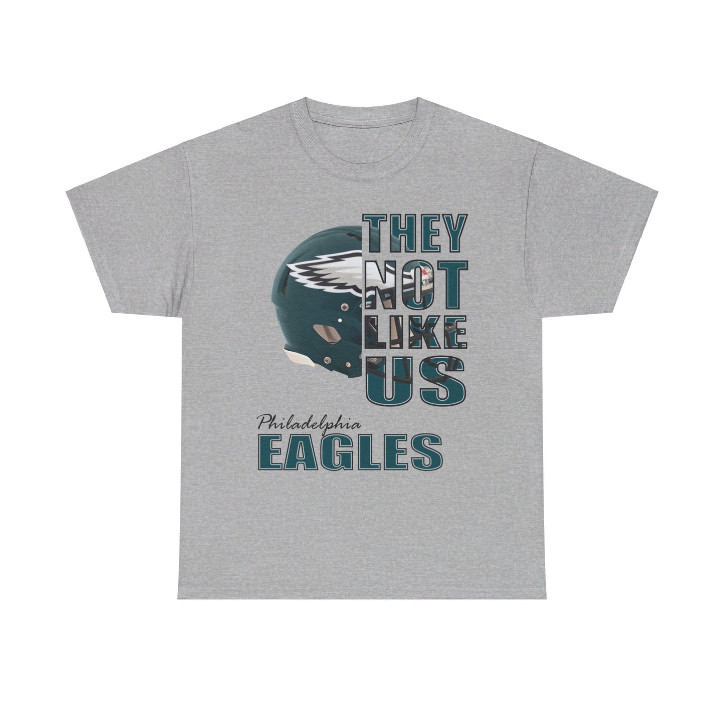 Unisex Heavy Cotton Tee "They Not Like Us" Philadelphia Helmet Tee-Adult