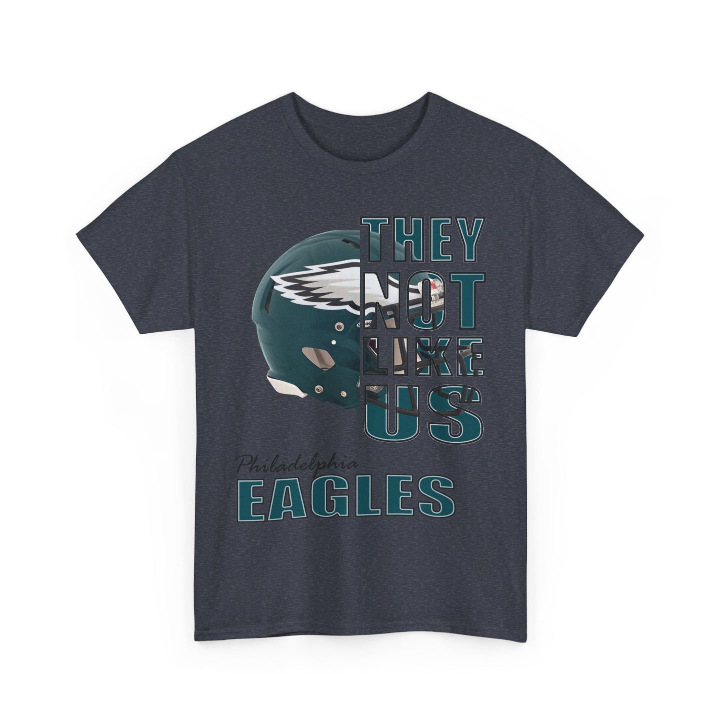 Unisex Heavy Cotton Tee "They Not Like Us" Philadelphia Helmet Tee-Adult