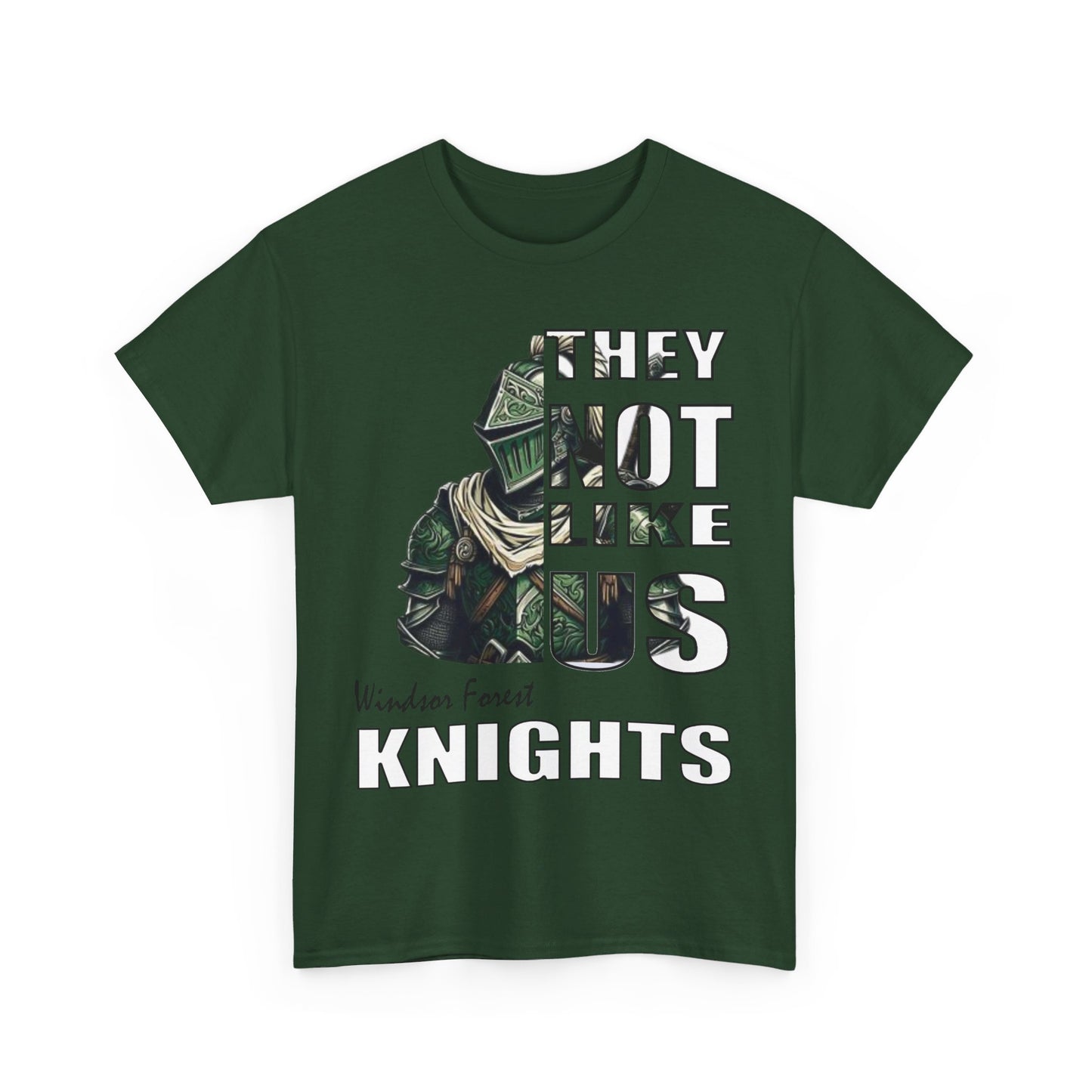 Unisex Heavy Cotton Tee "They Not Like Us" Windsor Forest Knights-Adult