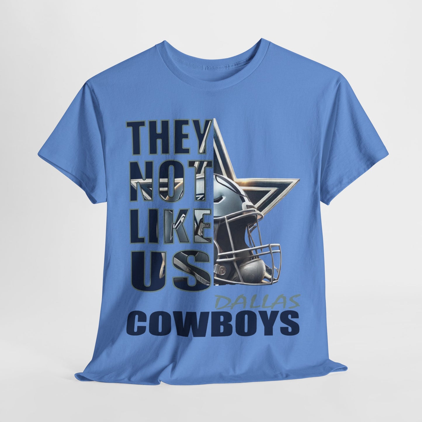 Unisex Heavy Cotton Tee "They Not Like Us" Dallas Cowboys-Adult