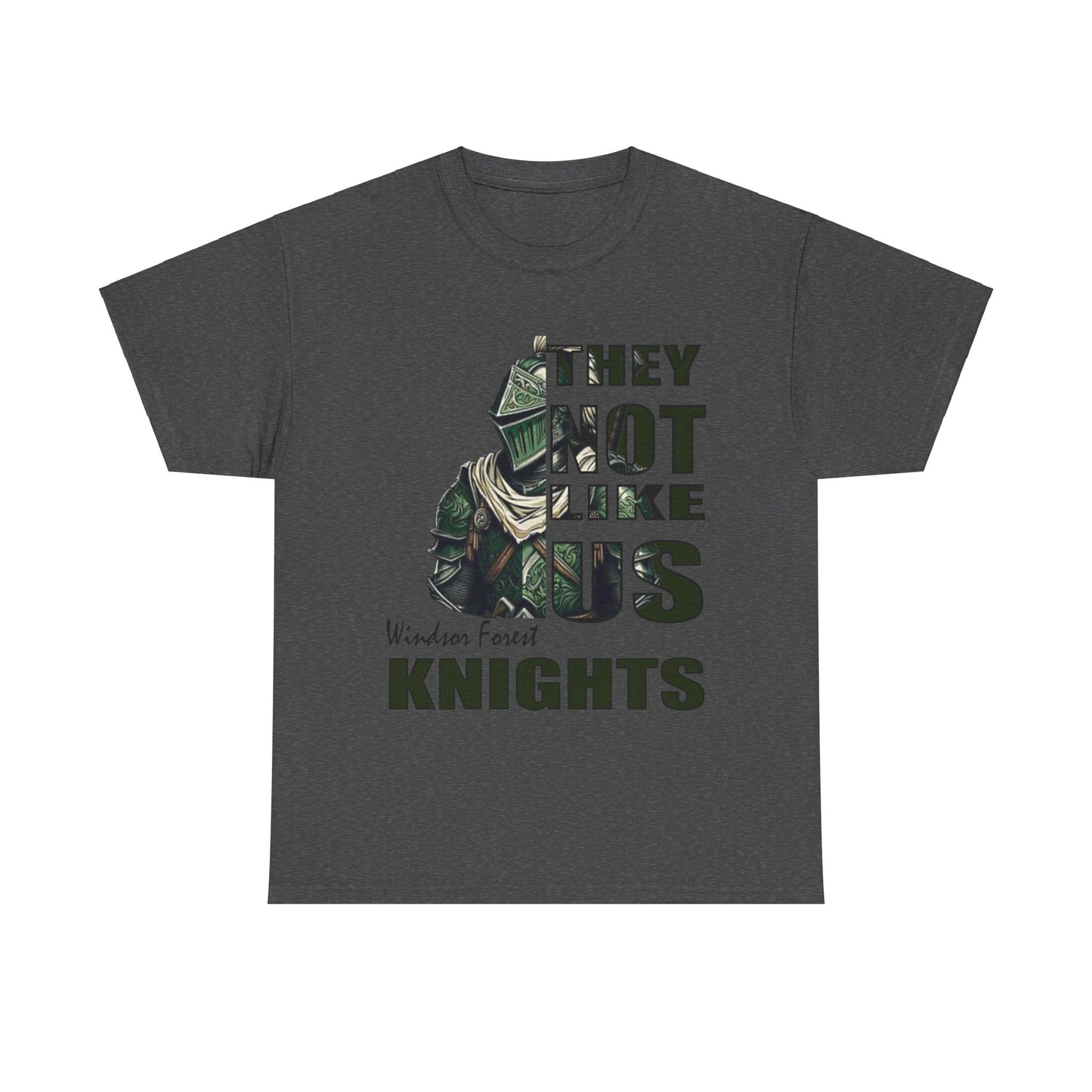 Unisex Heavy Cotton Tee "They Not Like Us" Windsor Forest Knights- Adult