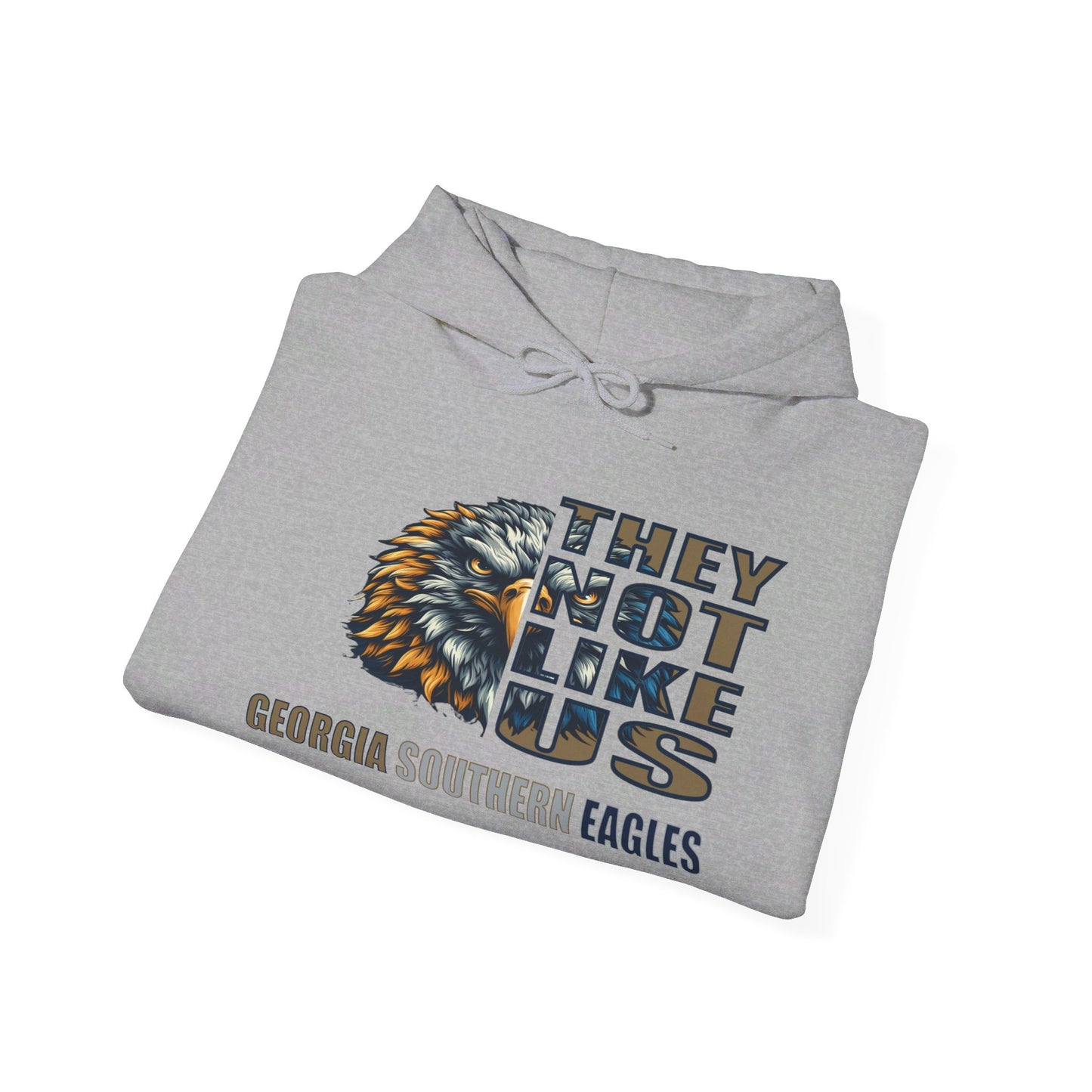 Unisex Heavy Blend™ Hooded Sweatshirt "They Not Like Us" Georgia Southern Eagles-Adult