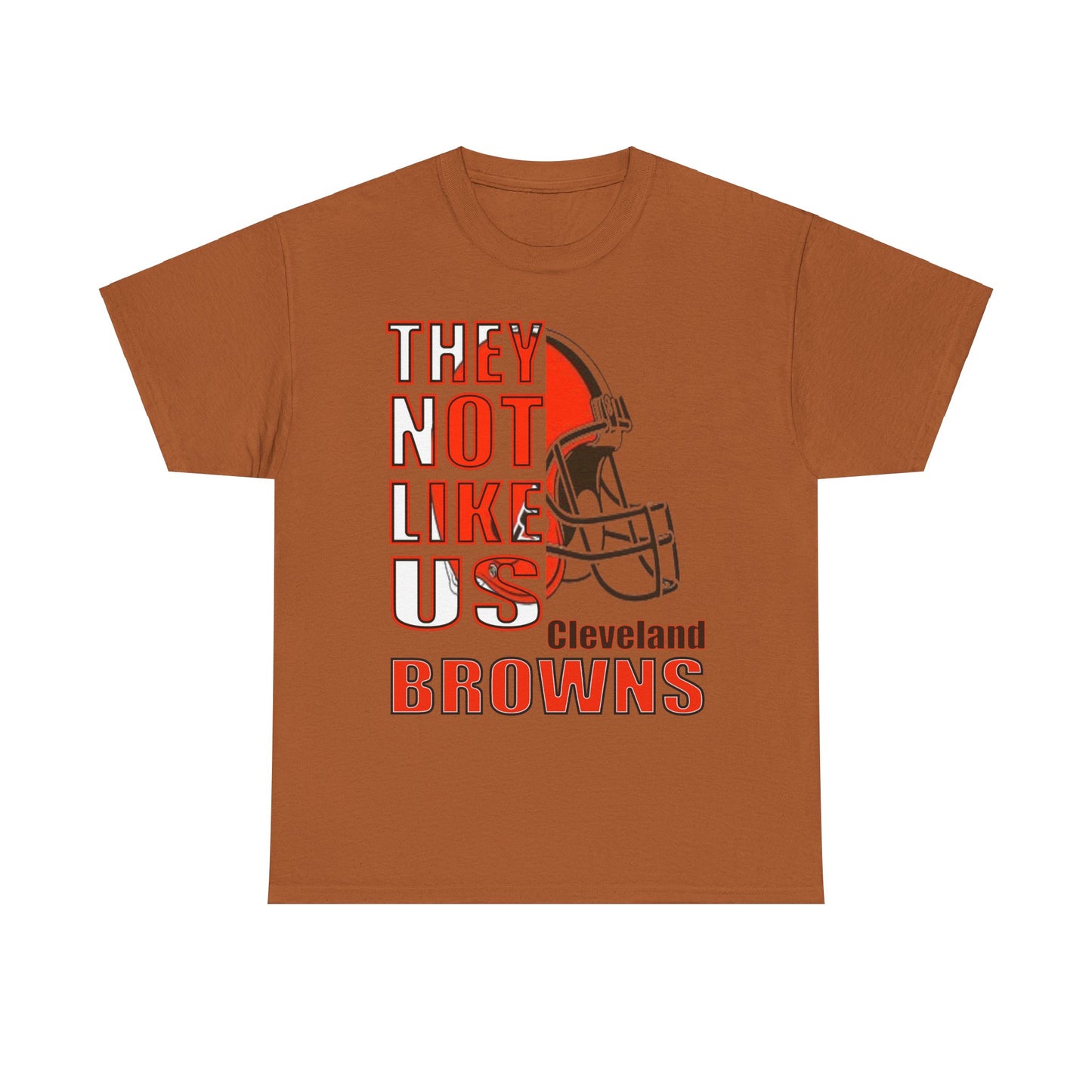 Unisex Heavy Cotton Tee "They Not Like Us" Cleveland Browns-Adult