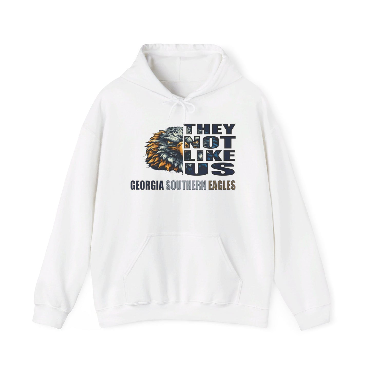 Unisex Heavy Blend™ Hooded Sweatshirt "They Not Like Us" Georgia Southern Eagles-Adult