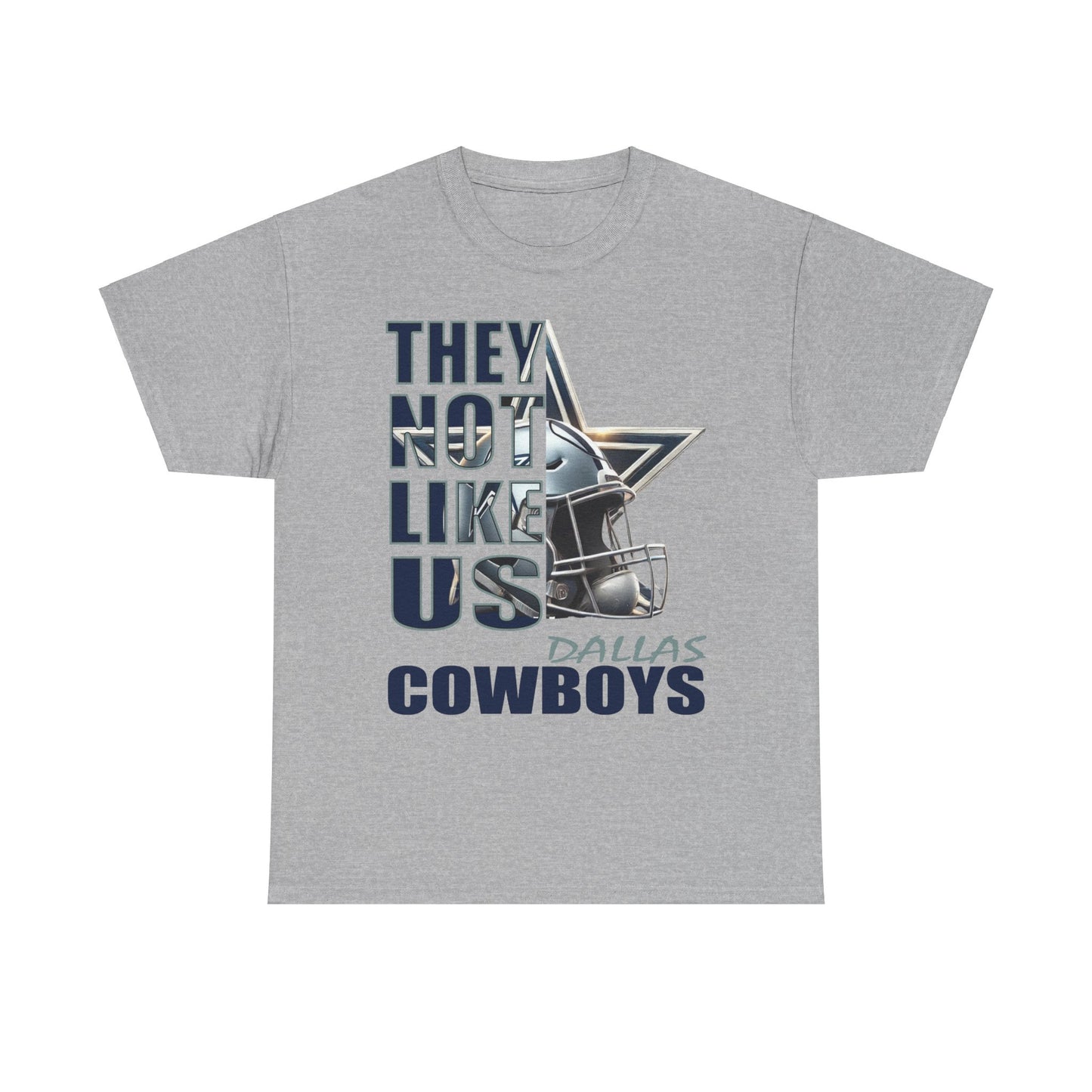 Unisex Heavy Cotton Tee "They Not Like Us" Dallas Cowboys-Adult