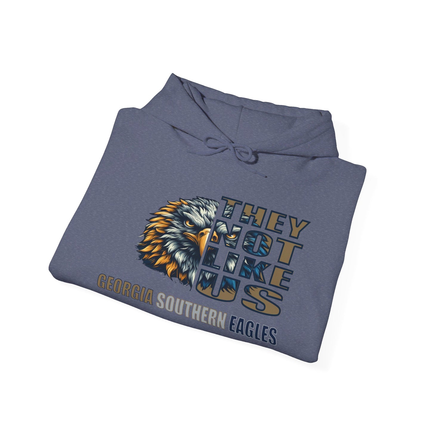 Unisex Heavy Blend™ Hooded Sweatshirt "They Not Like Us" Georgia Southern Eagles-Adult