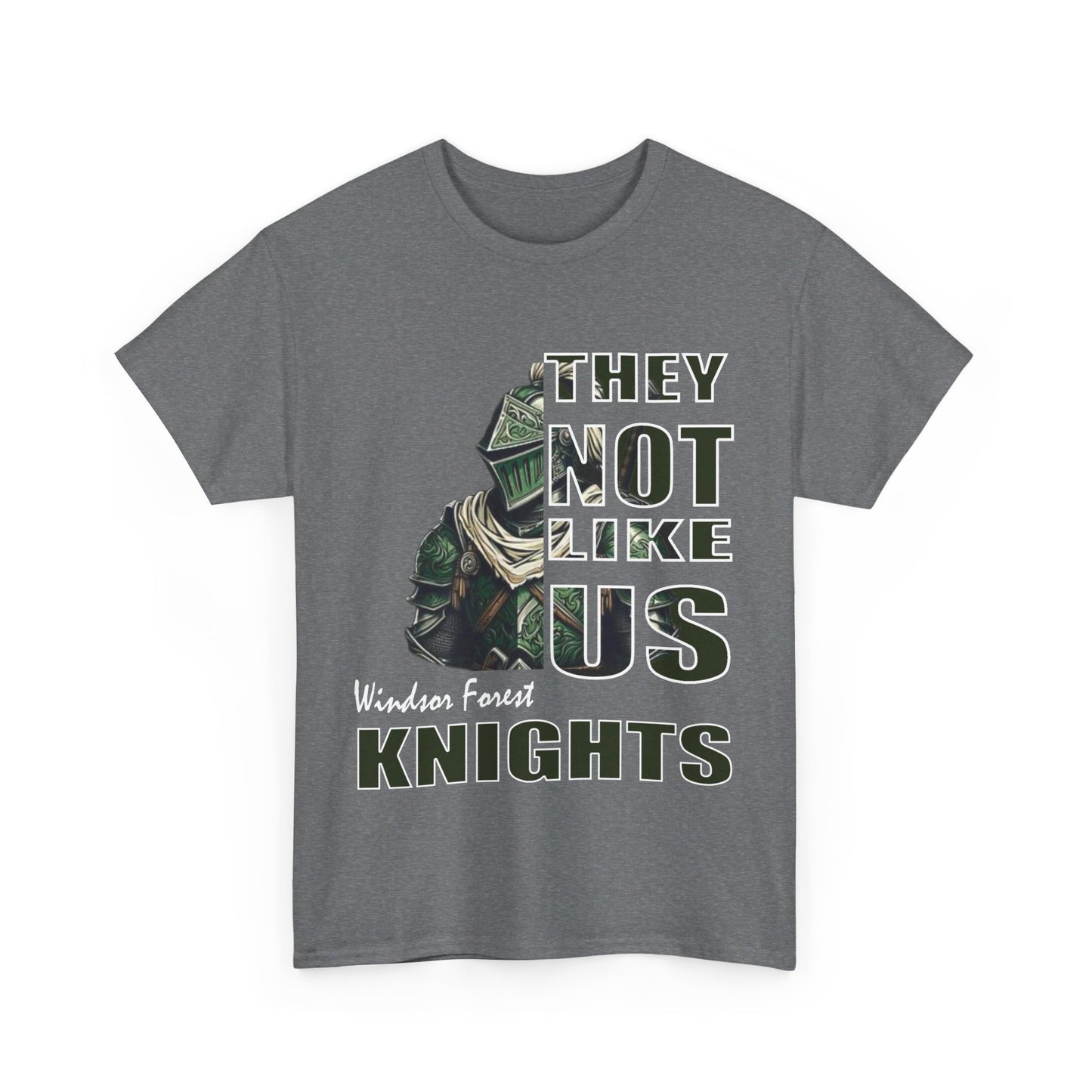 Unisex Heavy Cotton Tee "They Not Like Us" Windsor Forest Knights-Adult