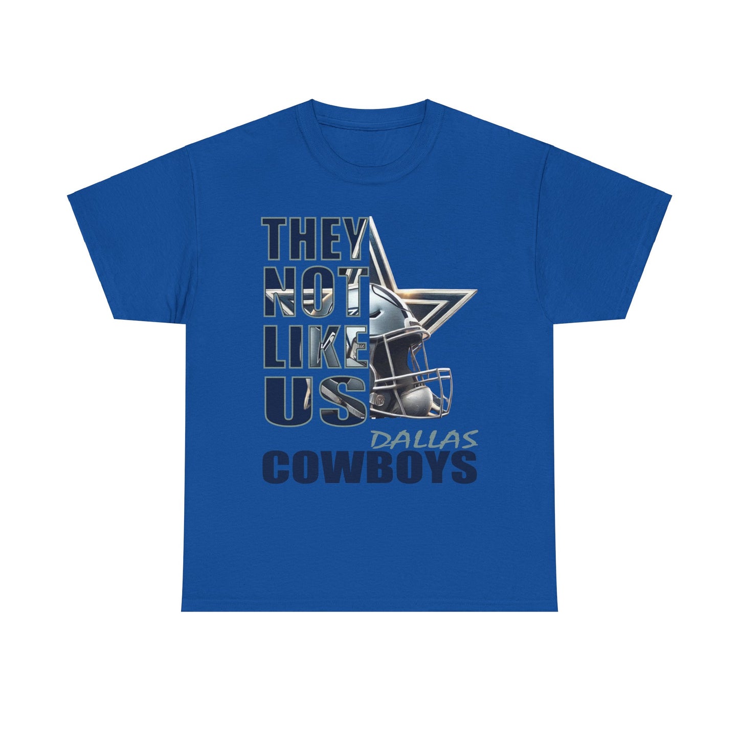 Unisex Heavy Cotton Tee "They Not Like Us" Dallas Cowboys-Adult