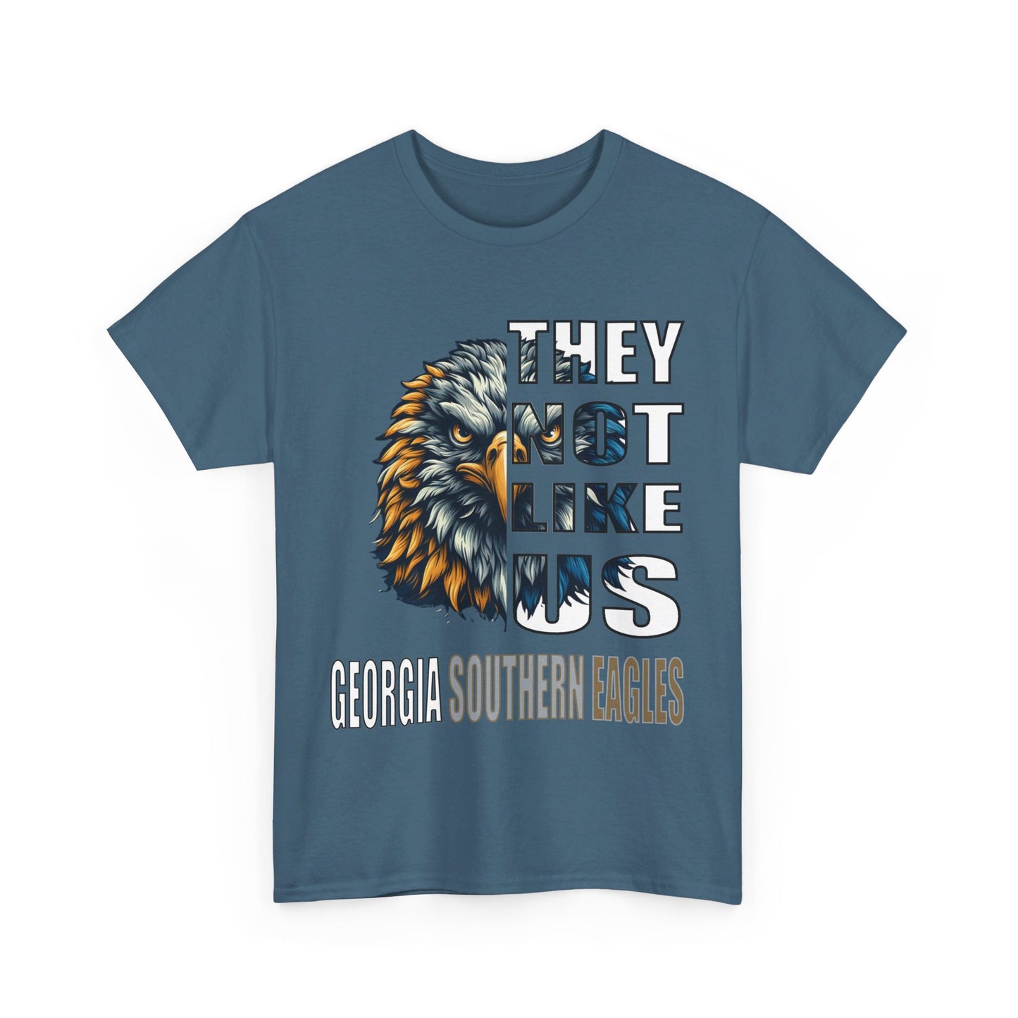 Unisex Heavy Cotton Tee "They Not Like Us" GA Southern Eagles-Adult