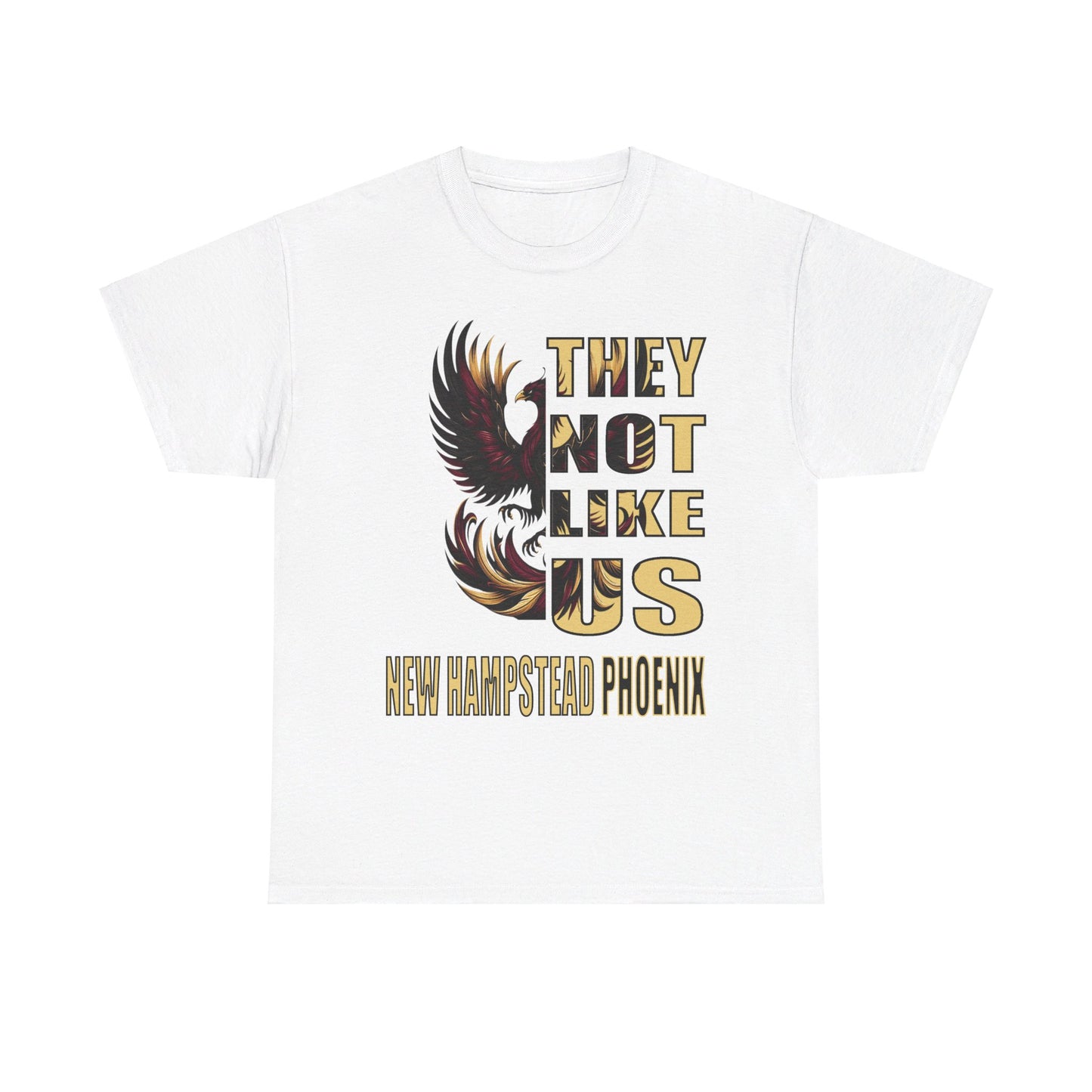 Unisex Heavy Cotton Tee "They Not Like Us" New Hampstead Phoenix-Adult