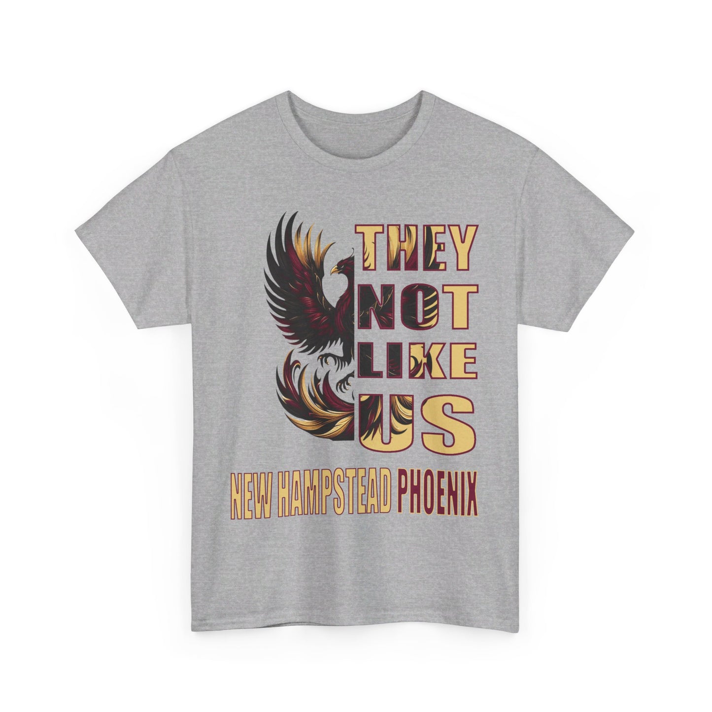 Unisex Heavy Cotton Tee 'They Not Like Us" New Hampstead Phoenix-Adult