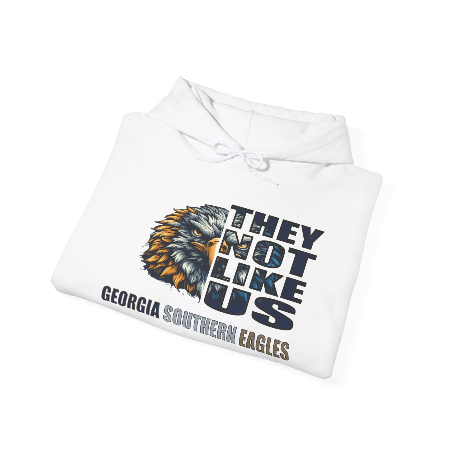 Unisex Heavy Blend™ Hooded Sweatshirt "They Not Like Us" Georgia Southern Eagles-Adult