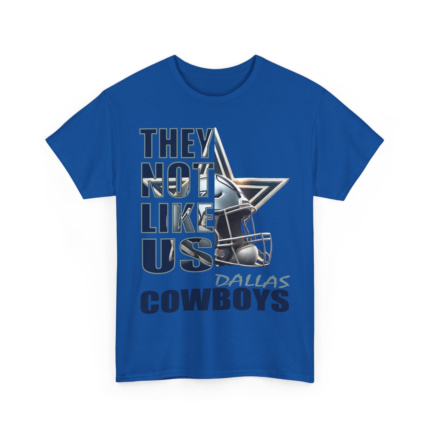 Unisex Heavy Cotton Tee "They Not Like Us" Dallas Cowboys-Adult