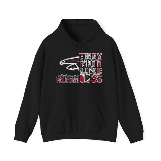 Unisex Heavy Blend™ Hooded Sweatshirt "They Not Like Us" Atlanta Falcons-Black-Adult