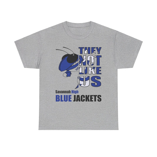 Unisex Heavy Cotton Tee "They Not Like Us" Savannah High Blue Jackets