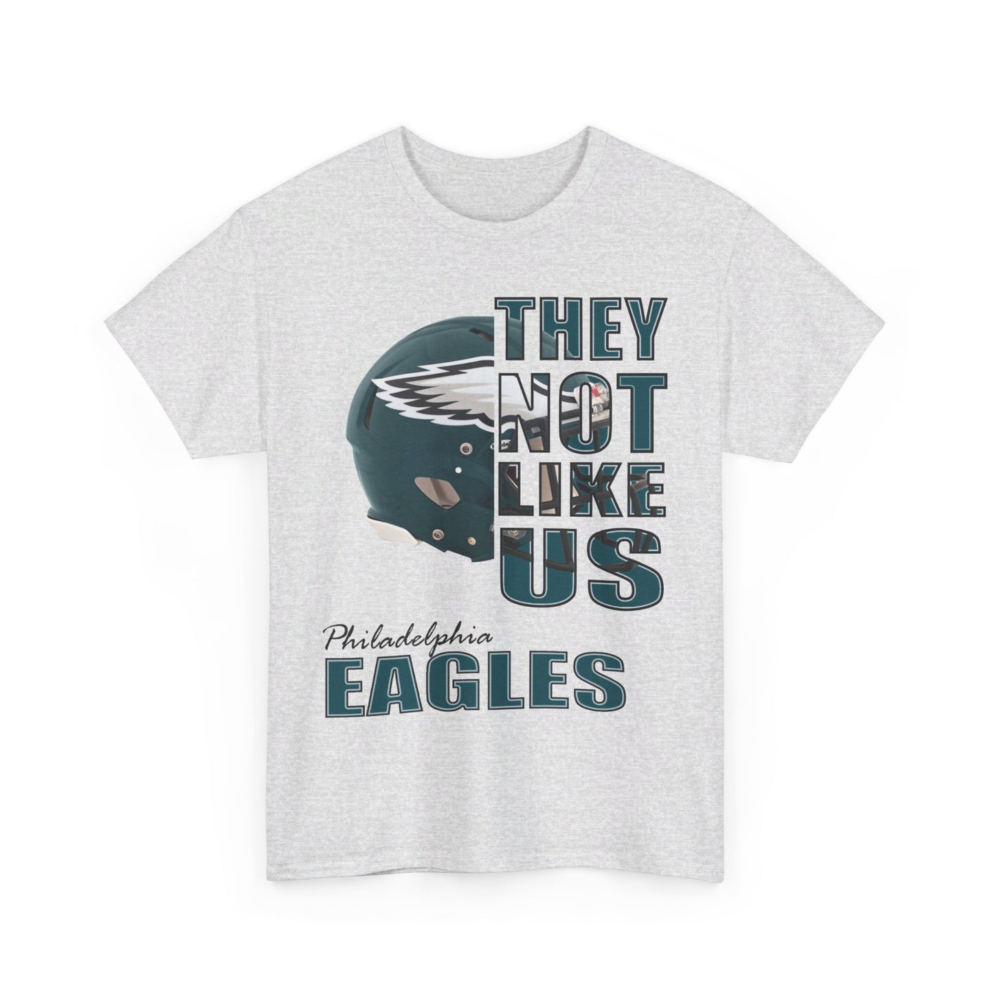 Unisex Heavy Cotton Tee "They Not Like Us" Philadelphia Helmet Tee-Adult