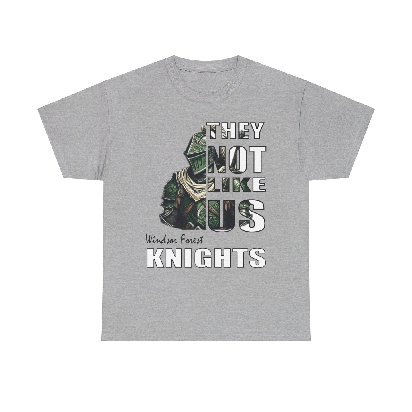 Unisex Heavy Cotton Tee "They Not Like Us" Windsor Forest Knights-Adult