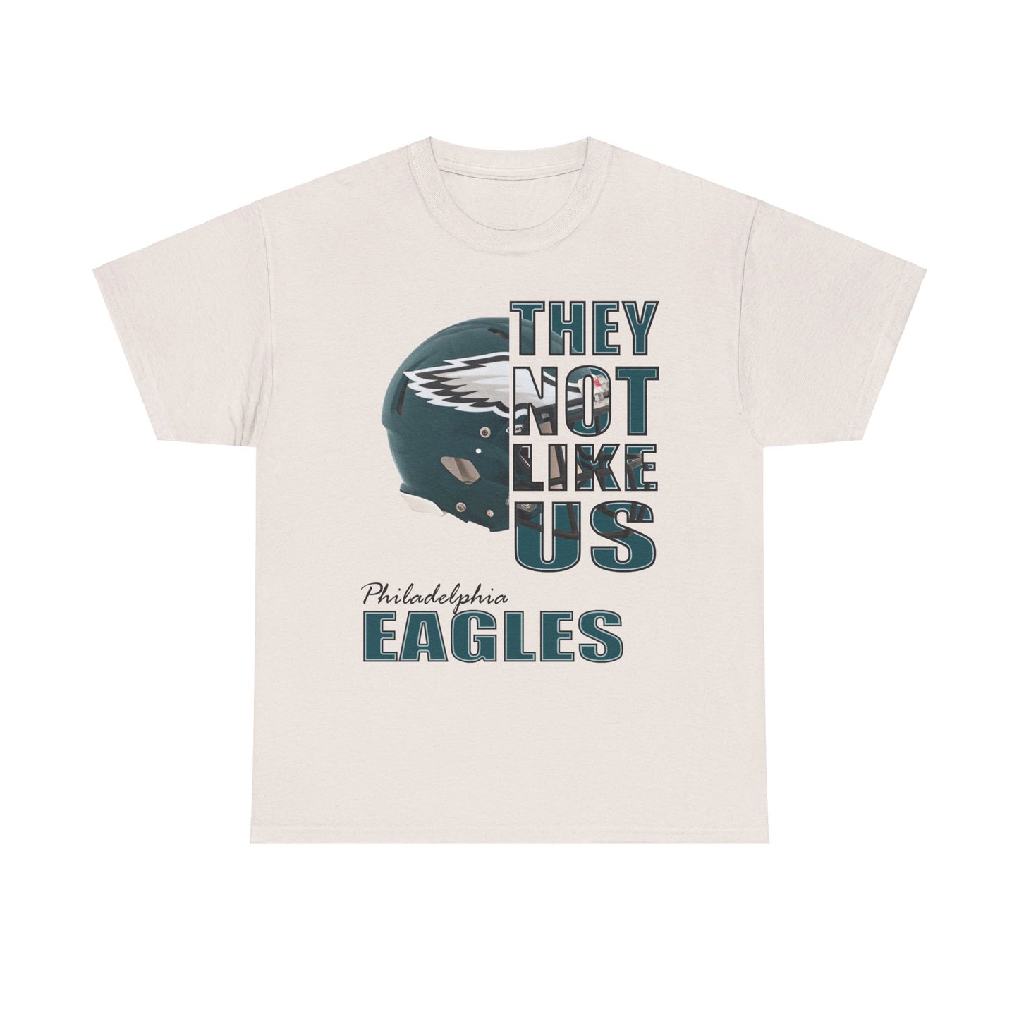 Unisex Heavy Cotton Tee "They Not Like Us" Philadelphia Helmet Tee-Adult