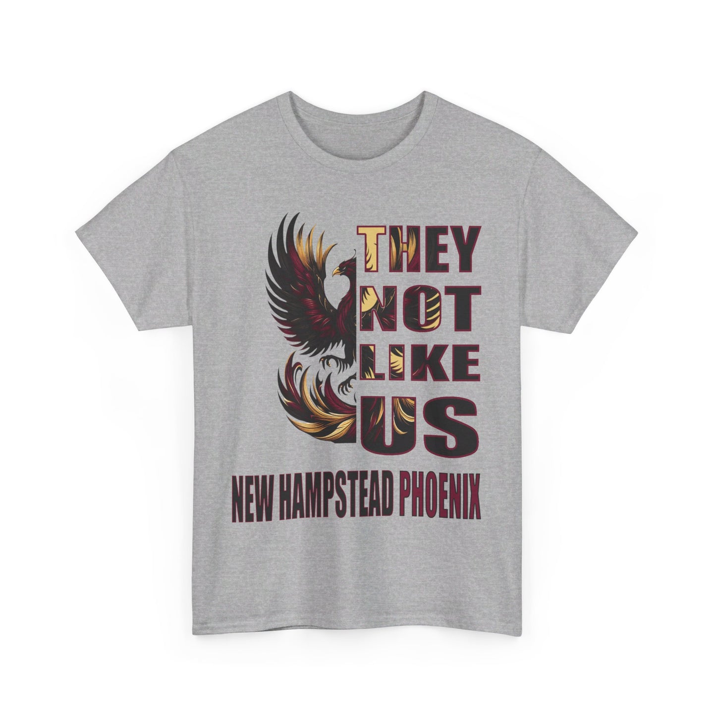 Unisex Heavy Cotton Tee "They Not Like Us" New Hampstead Phoenix-Adult