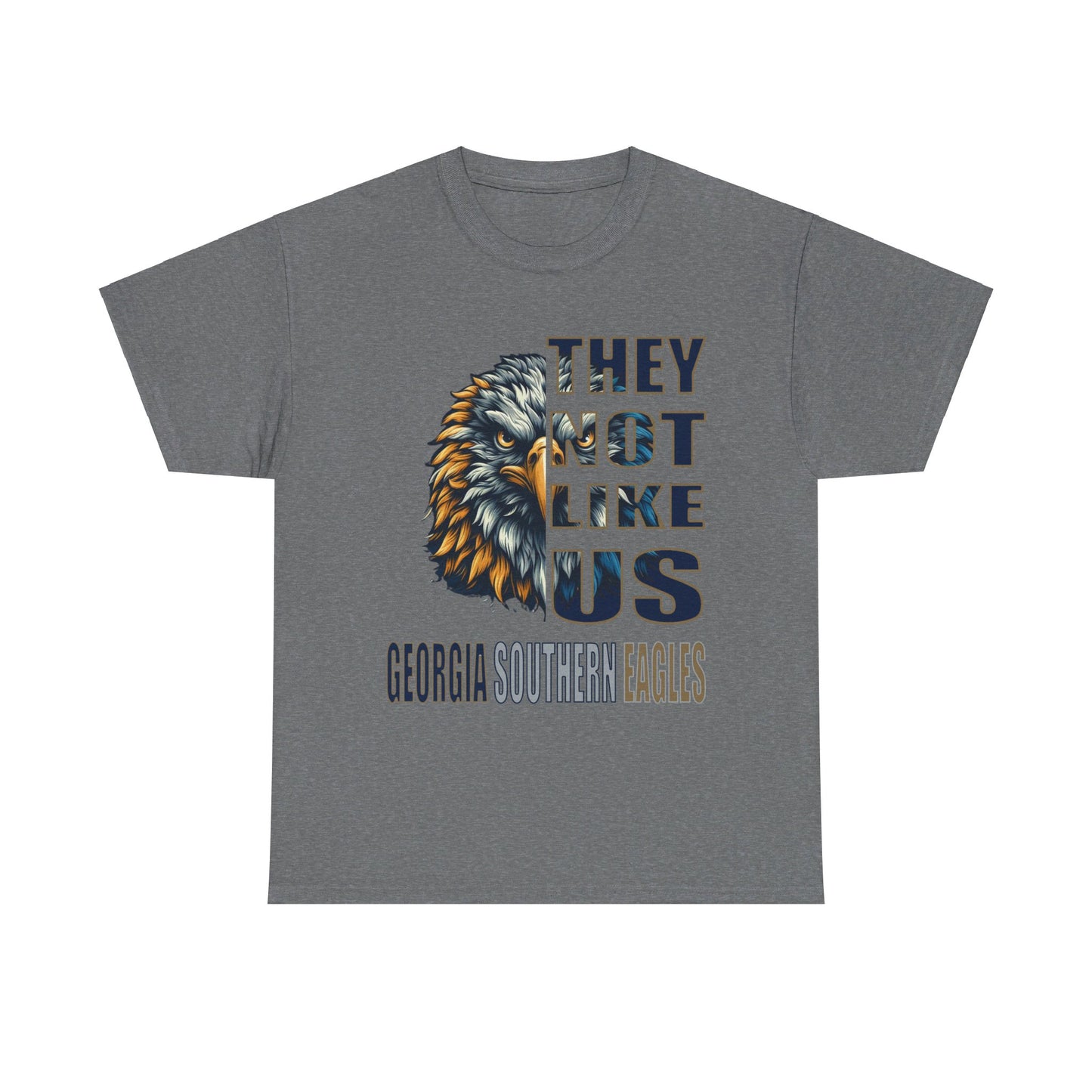 Unisex Heavy Cotton Tee "They Not Like Us" GA Southern Eagles-Adult