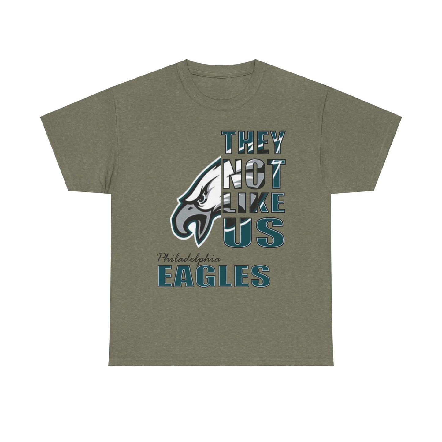 Unisex Heavy Cotton Tee "They Not Like Us" Philadelphia Eagles-Adult