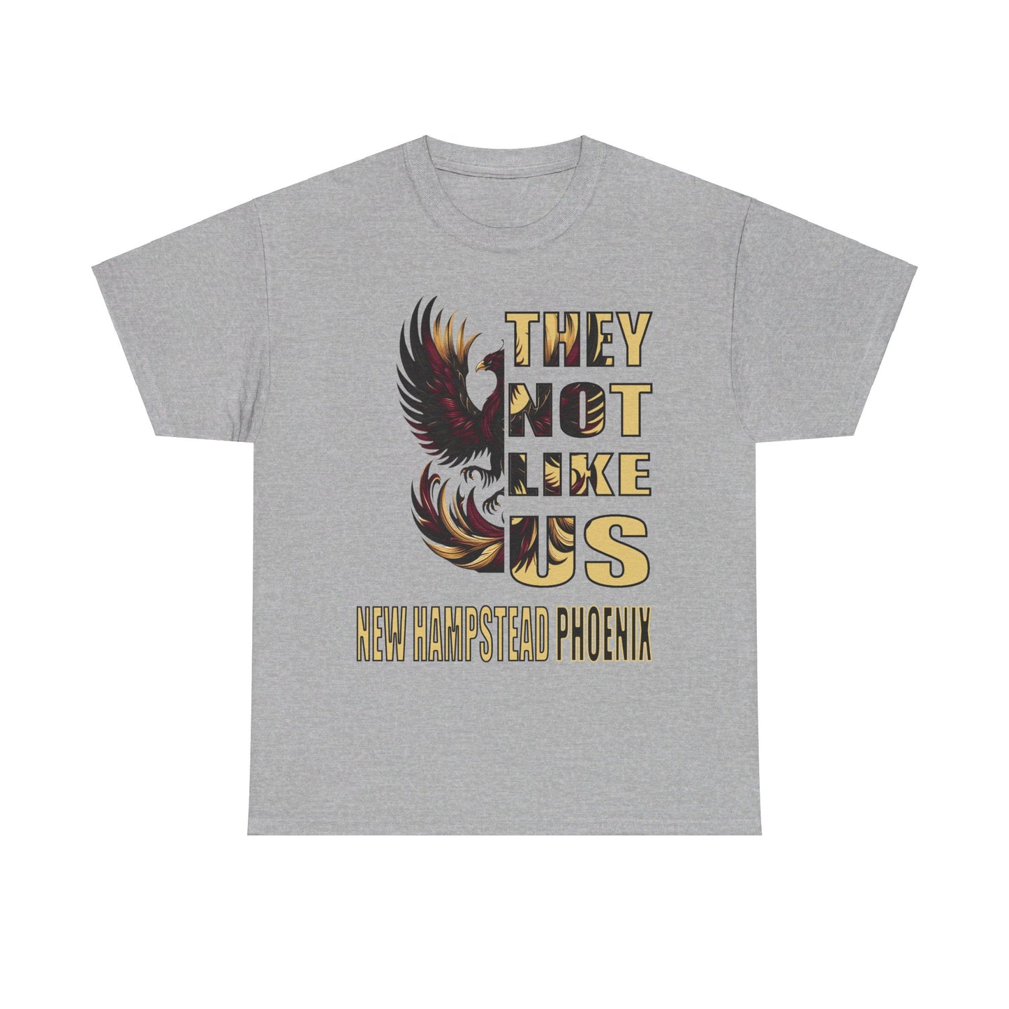 Unisex Heavy Cotton Tee "They Not Like Us" New Hampstead Phoenix-Adult