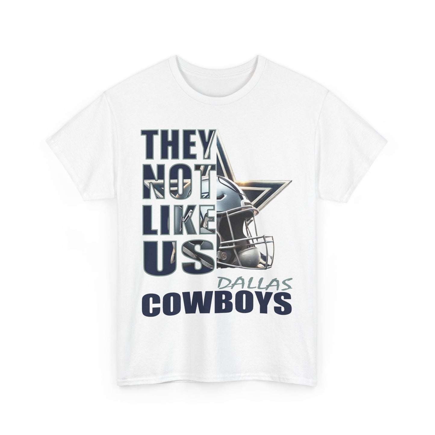 Unisex Heavy Cotton Tee "They Not Like Us" Dallas Cowboys-Adult