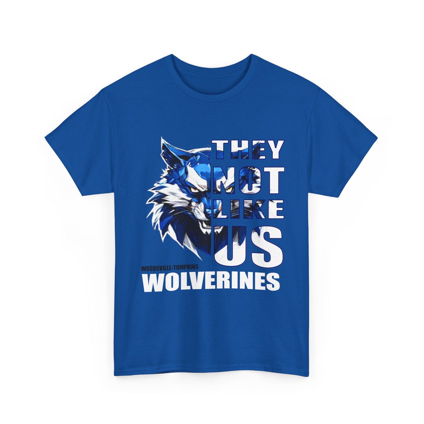 Unisex Heavy Cotton Tee-"They Not Like Us"-Woodsville Tompkins-Blue-Adult