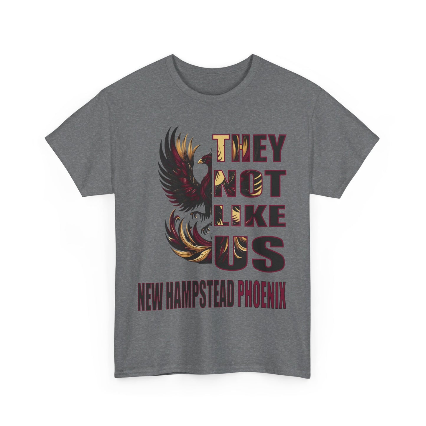 Unisex Heavy Cotton Tee "They Not Like Us" New Hampstead Phoenix-Adult