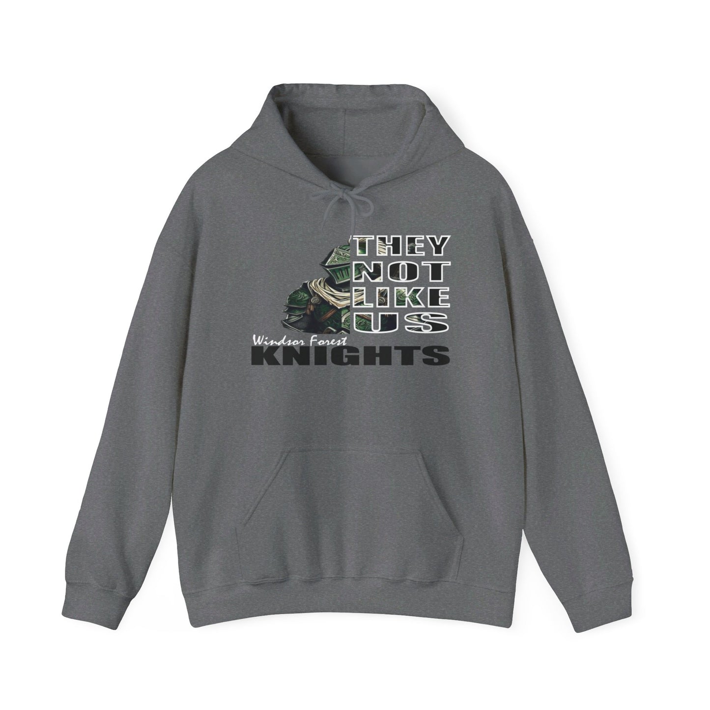 Unisex Heavy Blend™ Hooded Sweatshirt "They Not Like Us" Windsor Forest Knights-Adult