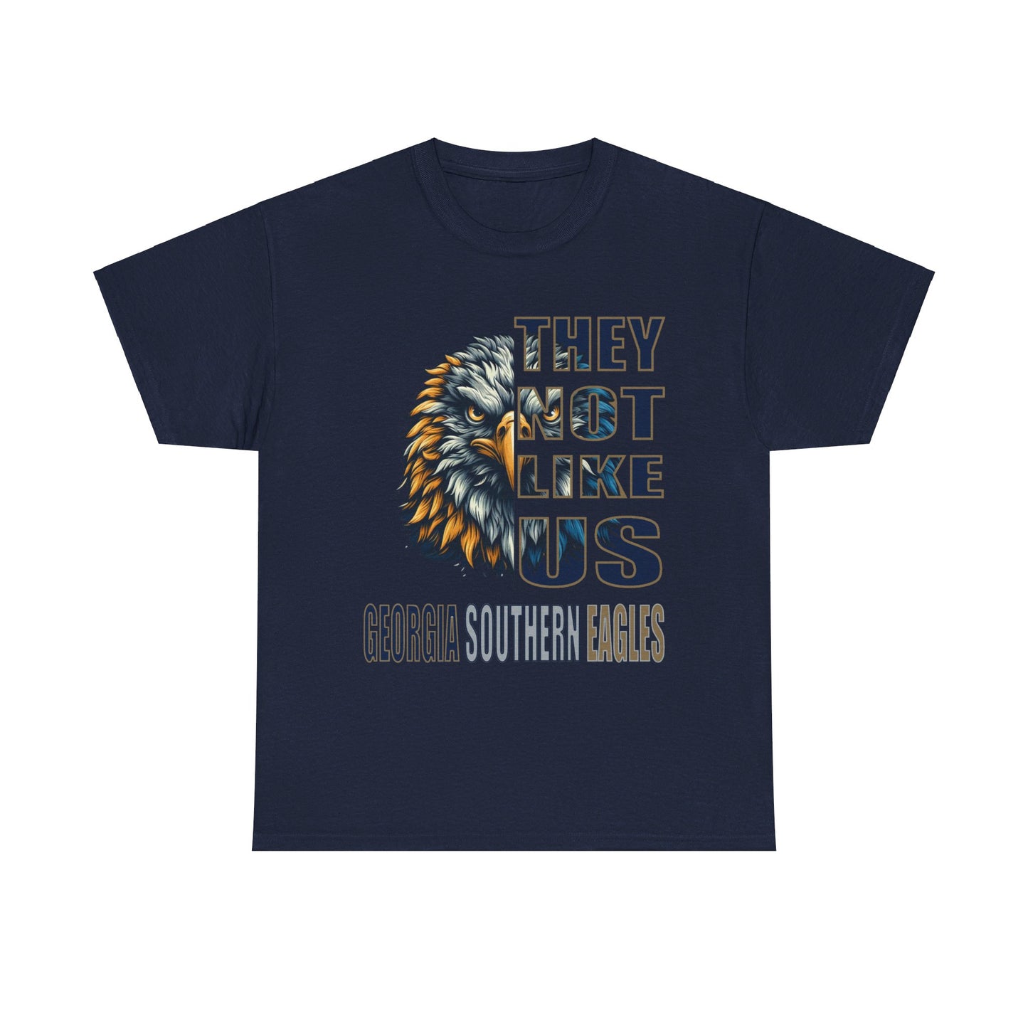 Unisex Heavy Cotton Tee "They Not Like Us" GA Southern Eagles-Adult