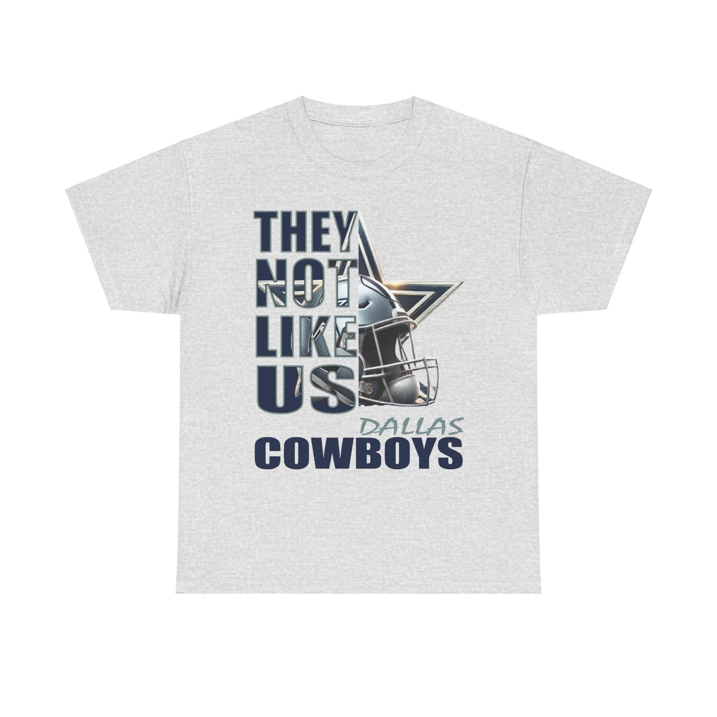 Unisex Heavy Cotton Tee "They Not Like Us" Dallas Cowboys-Adult