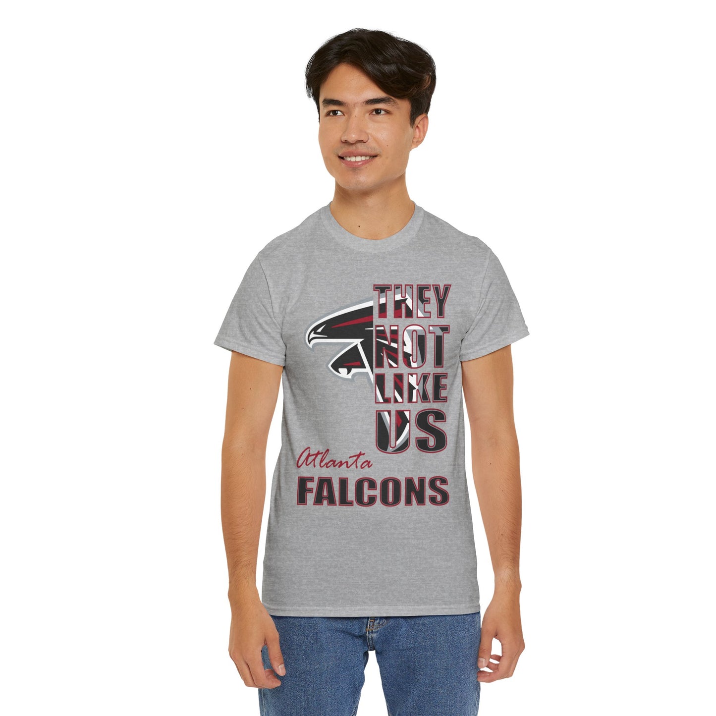 Unisex Heavy Cotton Tee "They Not Like Us" Atlanta Falcons-Adult